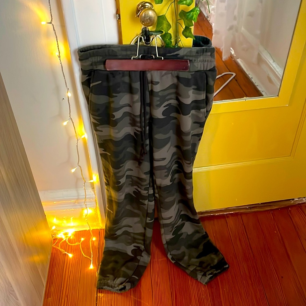 Barely used and extremely soft green camp sweatpants from wild fable